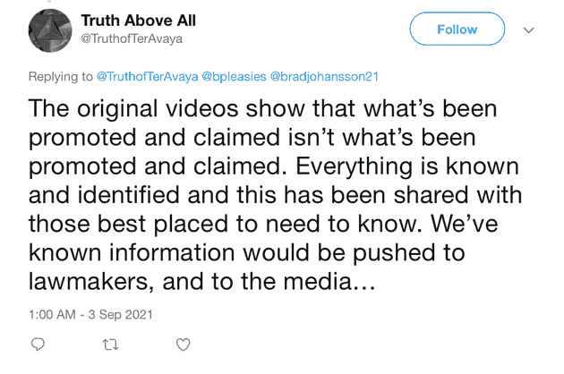 "The original videos show that what's been promoted and claimed isn't what's been promoted and claimed. Everything is known and identified and this has been shared with those best placed to need to know. We've known information would be pushed to lawmakers, and to the media..."