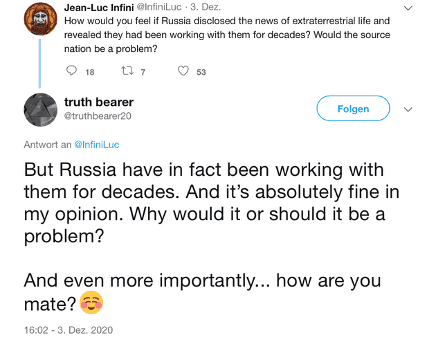 "But Russia have in fact been working with them for decades. And it's absolutely fine in my opinion. Why would it or should it be a problem?"